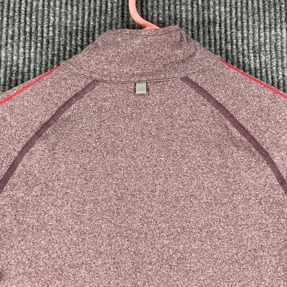 Nike Womens Shirt 1/4 Zip Pullover Medium Purple Long Sleeve Dri-Fit Activewear